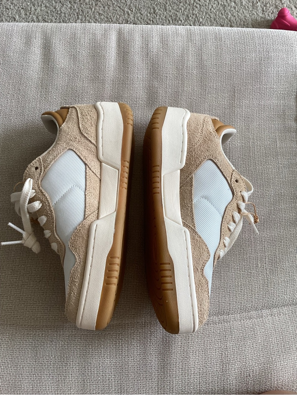 Puma Women’s Cream & Tan Low-Top Sneakers - Picture 3 of 8